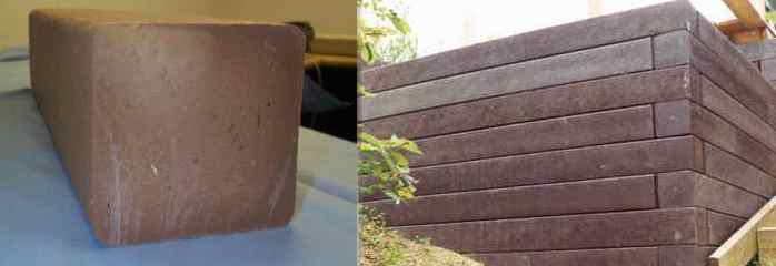 Retaining Wall Made From Recycled Plastic